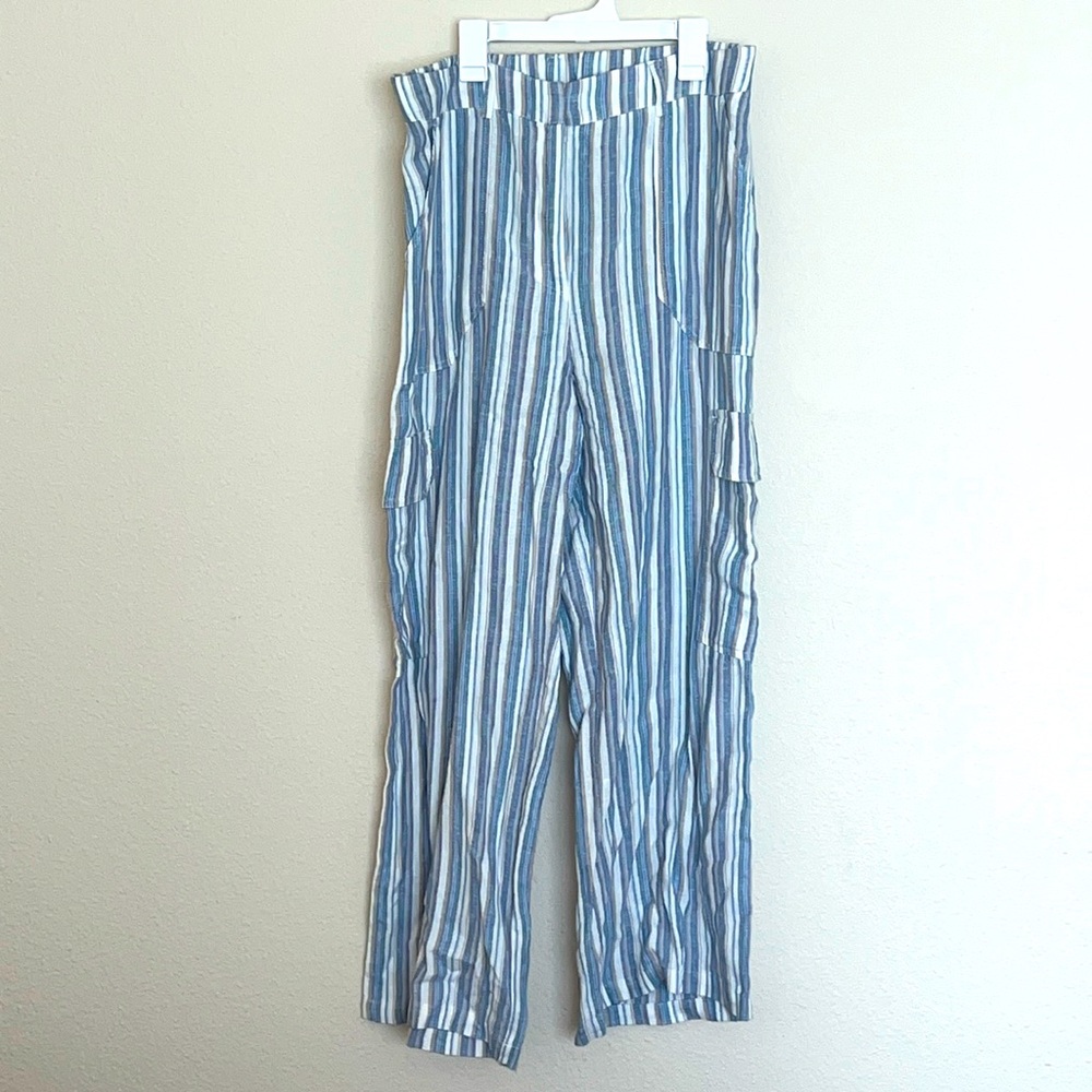 Ellen Tracy Linen Beach Pants